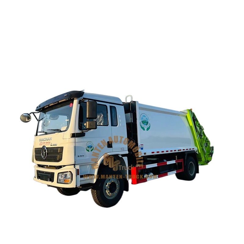 Camion à ordures hydraulique de compactage de Shacman 14cbm
