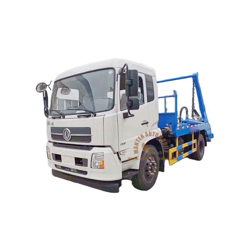 dongfeng 4x2 10m3 skip loader garbage truck