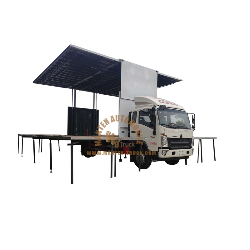 Camion de scène LED construit à 6.2m Howo