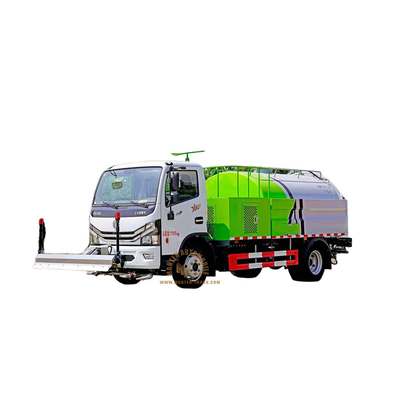 Camion de lavage et de nettoyage de route de Dongfeng 7 tonnes