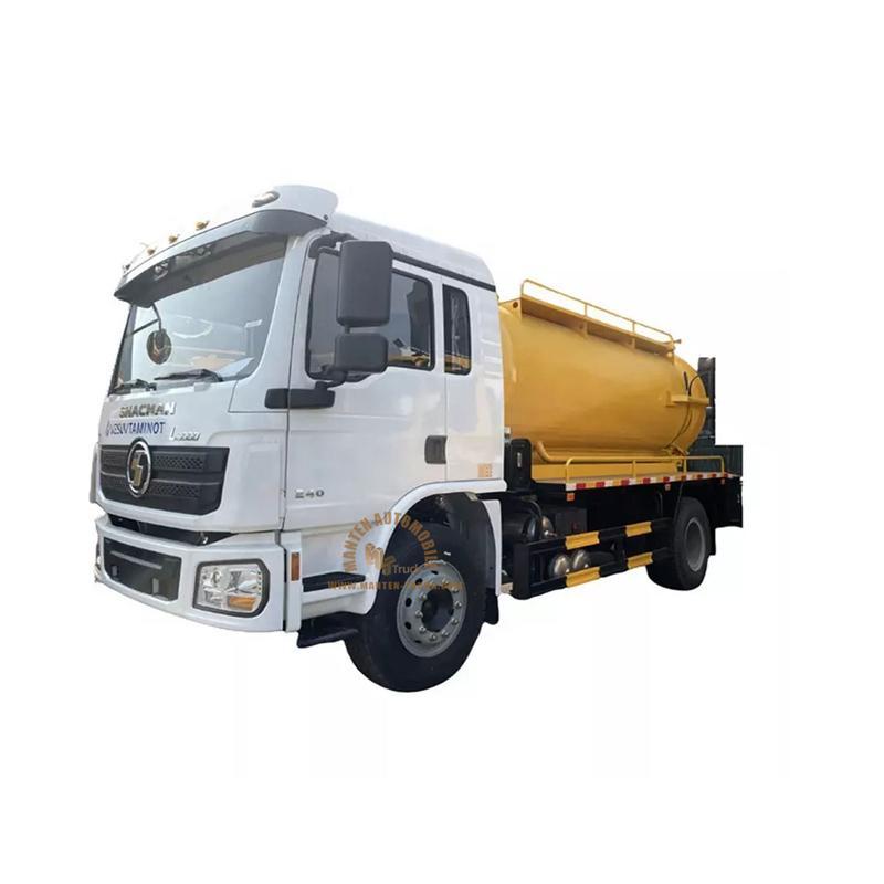 Camion à jet d'égout Shacman 15 tonnes