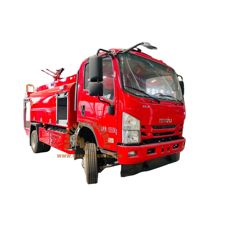 Camion de pompiers arroseurs d'eau d'ISUZU de 6000 litres