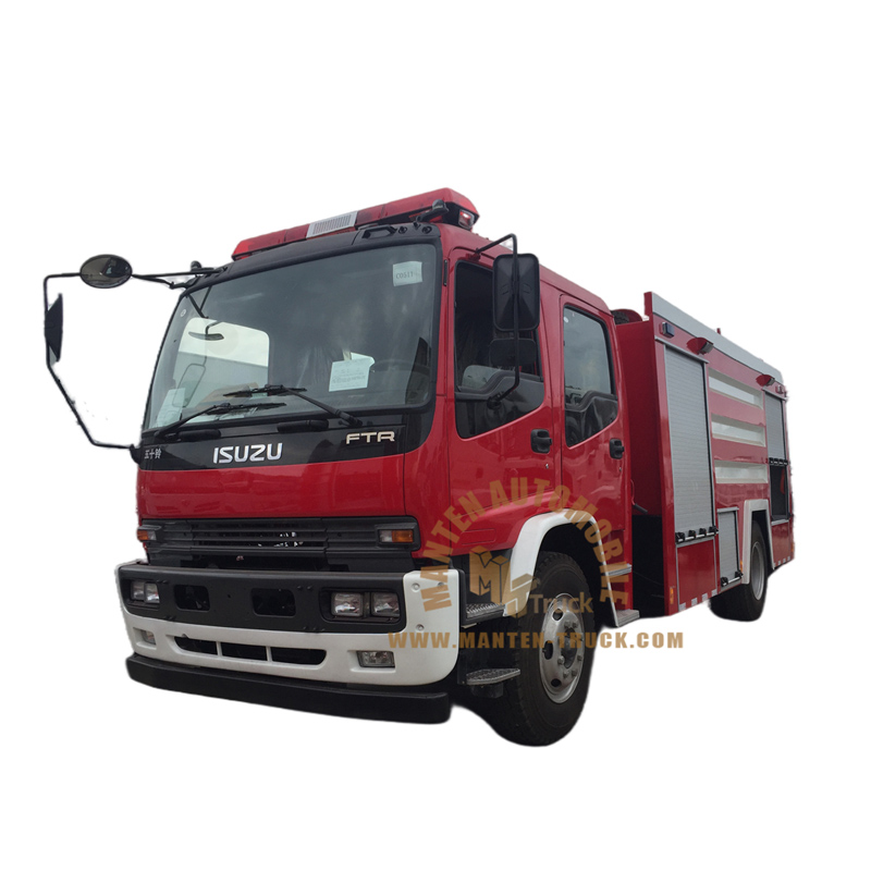 Camion d'incendie d'eau ISUZU FTR 5000 litres