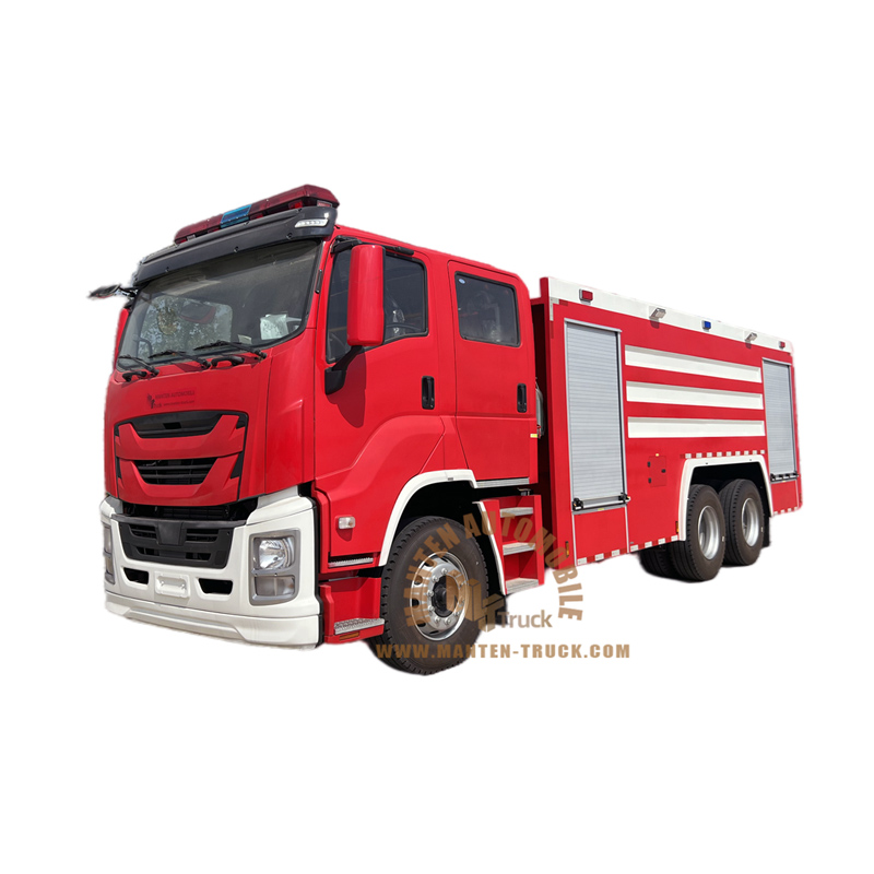 Camion de lutte contre l'incendie d'ISUZU VC61 10000l
