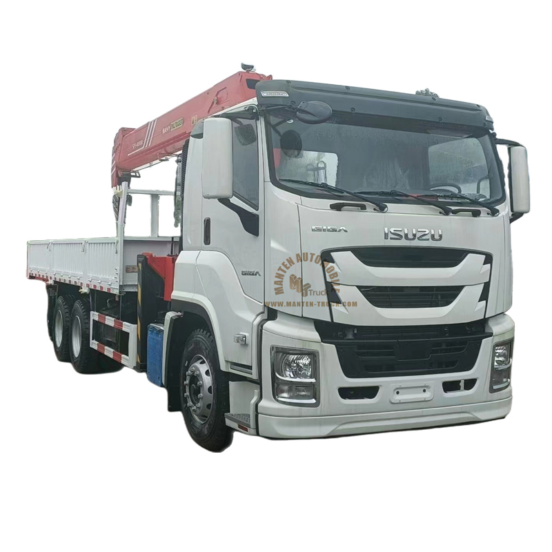 Grue de camion 12 tonnes ISUZU Giga 6x4 moue