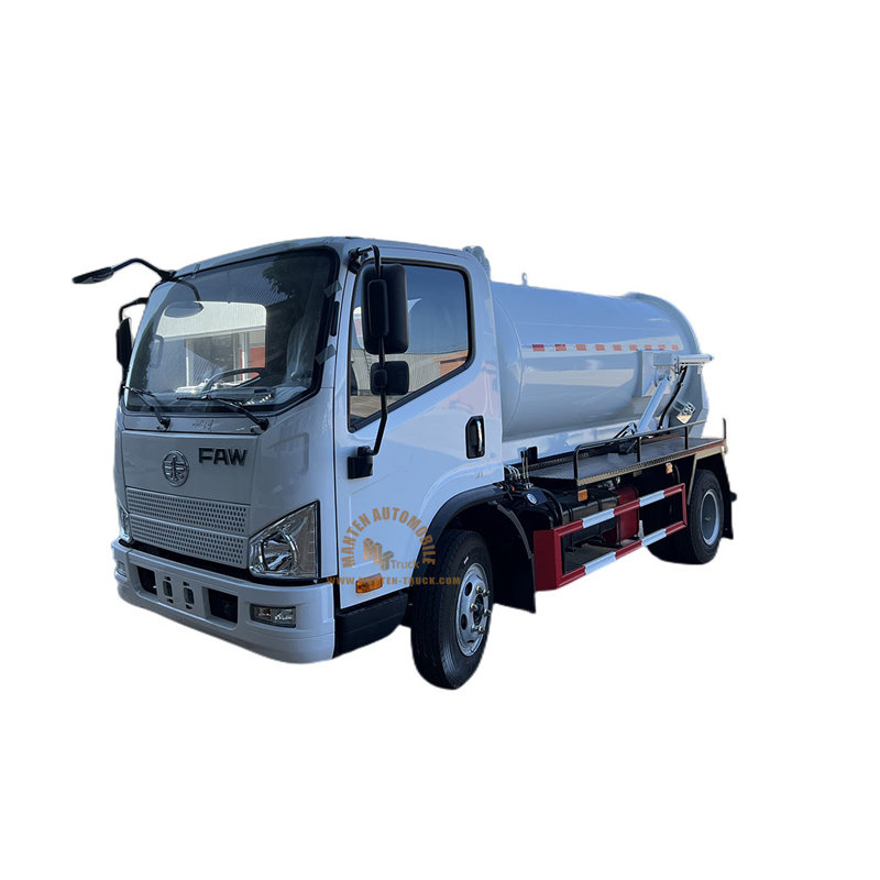 faw 5000 liters vacuum tank truck