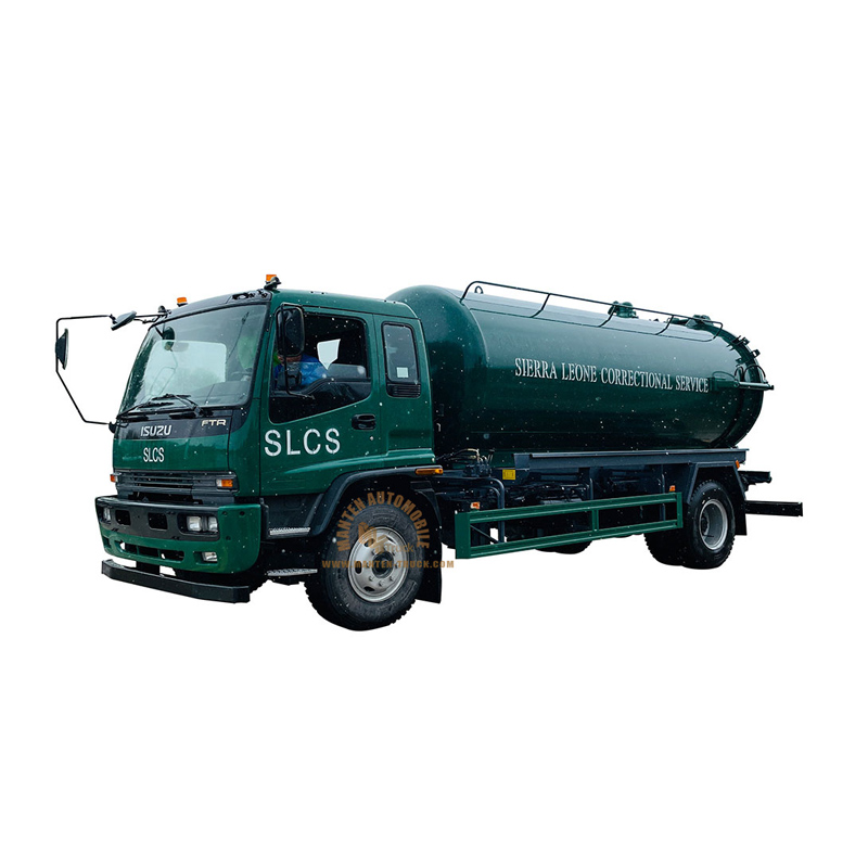 isuzu ftr 10 tons sludge suction truck