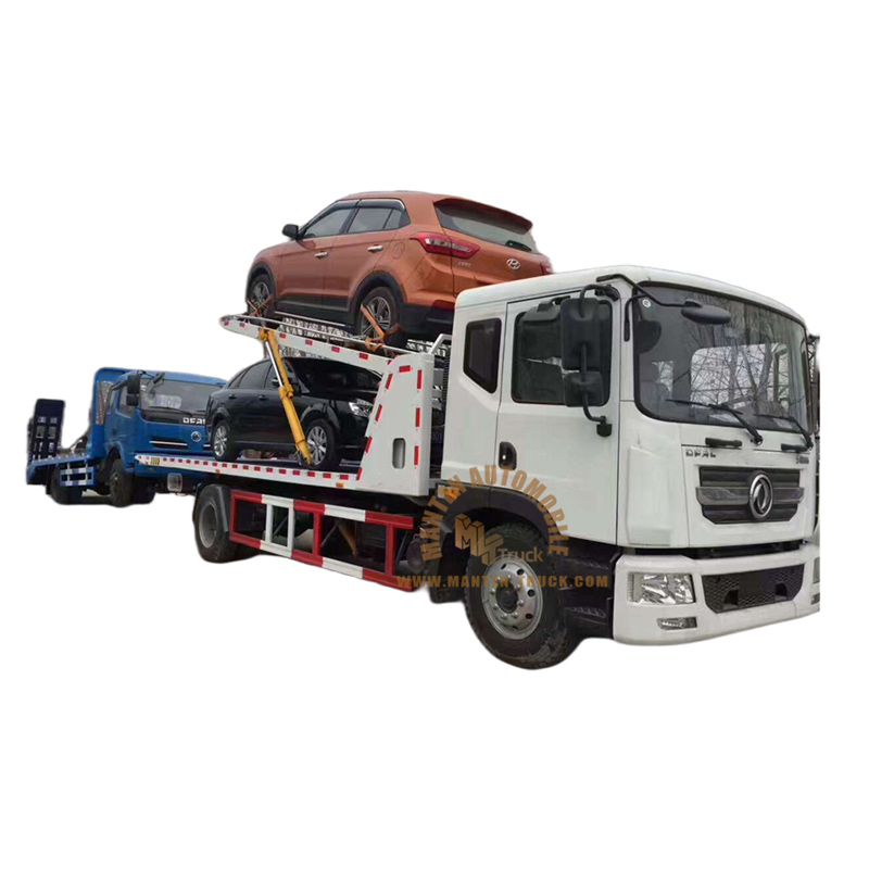 dongfeng 8ton wrecker tow truck one pull three