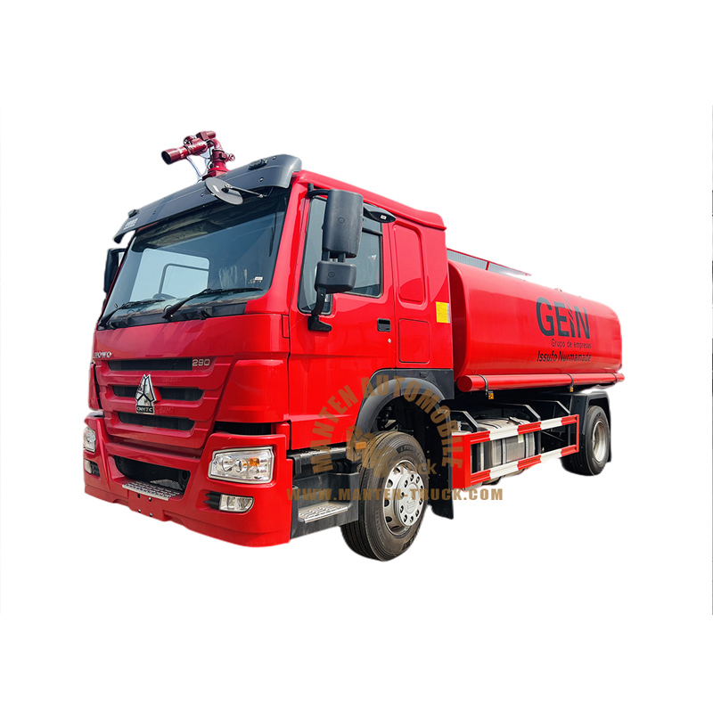 howo 12000l water tank fire truck