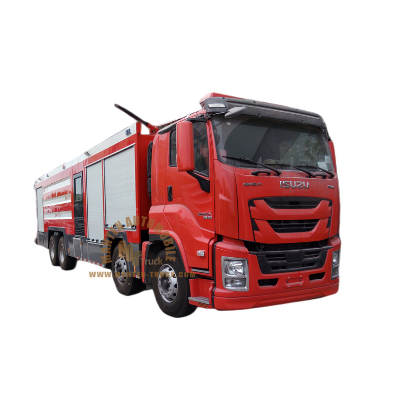 isuzu giga heavy 15ton dry powder fire truck