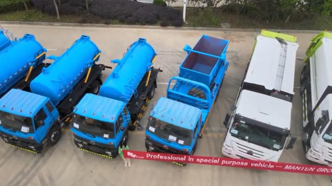 Lot de véhicules d'assainissement exportés vers l'Afrique de l'Est