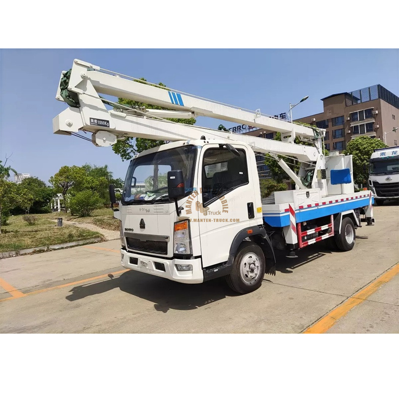 pickup truck with boom lift
