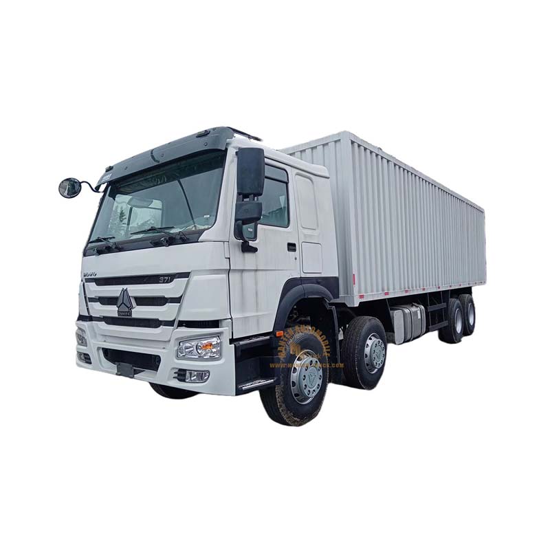 howo 8x4 35t van cargo truck