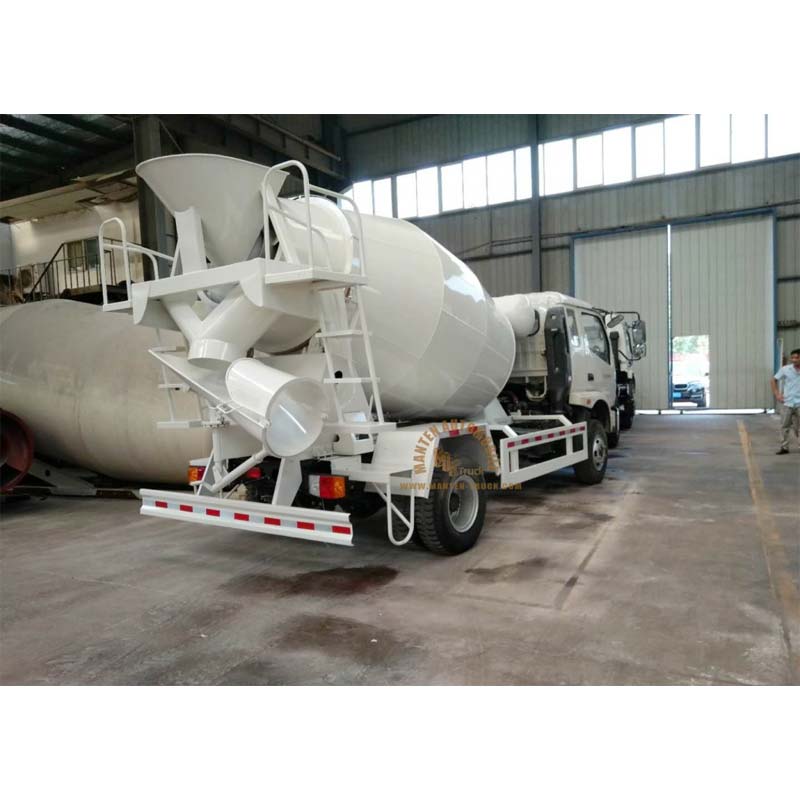 foton 4x2 4m3 cement mixer tank truck